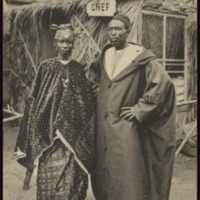 Village Sénégalais. 7. Le Chef Mamadou Seck et sa femme.