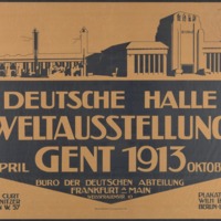 Deutsche Halle Weltausstellung Gent 1913 :April - Oktober 